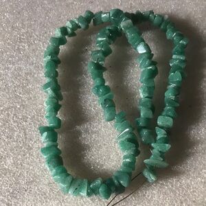 Green jade Stone Beaded Necklace